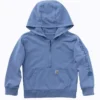 Sweat-shirt à manchons longs pour enfants, teint en pièce et à demi-zip, modèle « Re-Engineered » (bébés/tout-petits)