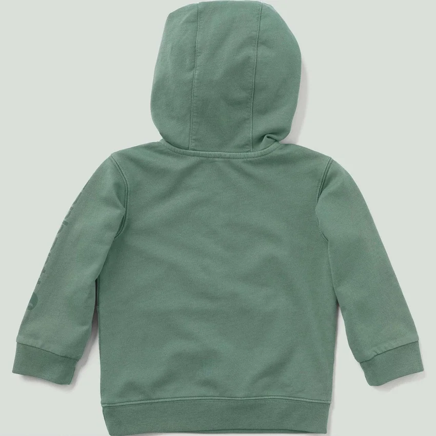 Sweat-shirt à manchons longs pour enfants, teint en pièce et à demi-zip, modèle « Re-Engineered » (bébés/tout-petits)