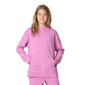 Sweat-shirt à manchons longs pour fille, teint en pièce et revisité (Enfant/Jeune)