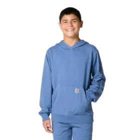 Sweat-shirt à manchons longs pour garçon, teint en pièce et repensé (Enfant/Jeune)