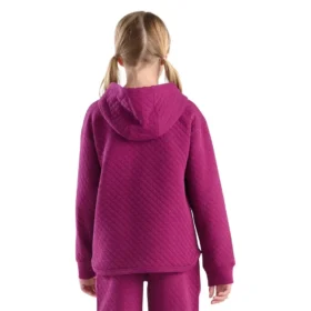 Sweat-shirt matelassé à manchettes longues et demi-zip pour filles (Enfants/Jeunes)
