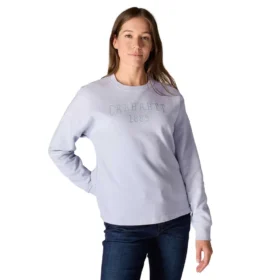 Sweats col rond carhartt 1889 pour femme, coupe ample, épaisseur moyenne et imprimé graphique