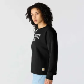 Sweats col rond carhartt 1889 pour femme, coupe ample, épaisseur moyenne et imprimé graphique