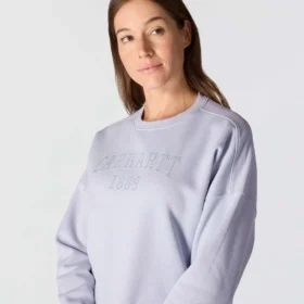 Sweats col rond carhartt 1889 pour femme, coupe ample, épaisseur moyenne et imprimé graphique