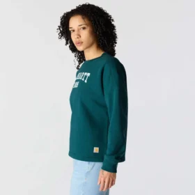 Sweats col rond carhartt 1889 pour femme, coupe ample, épaisseur moyenne et imprimé graphique