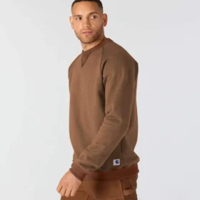Sweats col rond en polaire épaisse pour homme de la série Crafted