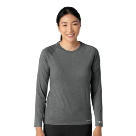 T-shirt de performance à manches longues chiné Force Sub-Scrubs pour femme