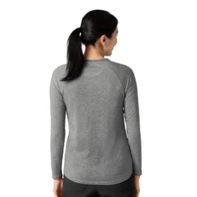T-shirt de performance à manches longues chiné Force Sub-Scrubs pour femme