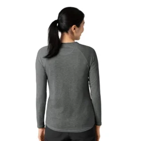 T-shirt de performance à manches longues chiné Force Sub-Scrubs pour femme