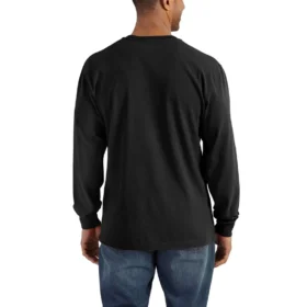T-shirt Henley à manchons longs et poches pour homme, coupe ample et tissu épais, modèle Dearborn