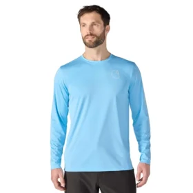 T-shirt léger à manchettes longues pour homme Force Sun Defender UPF 50+ évacuant l’humidité – Chemises de protection solaire