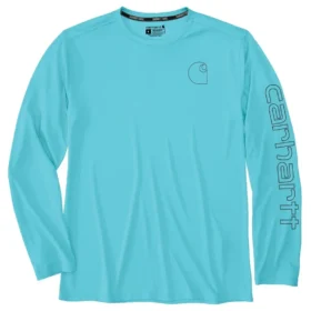 T-shirt léger à manchettes longues pour homme Force Sun Defender UPF 50+ évacuant l’humidité – Chemises de protection solaire