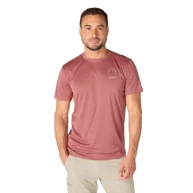 T-shirt léger pour homme Force Sun Defender UPF 50+ évacuant l’humidité – Chemises de protection solaire
