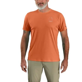 T-shirt léger pour homme Force Sun Defender UPF 50+ évacuant l’humidité – Chemises de protection solaire