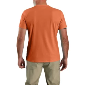 T-shirt léger pour homme Force Sun Defender UPF 50+ évacuant l’humidité – Chemises de protection solaire