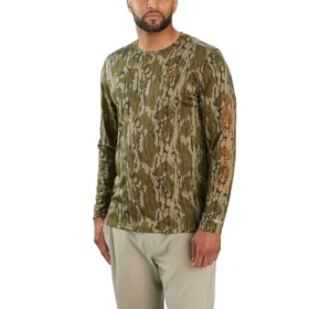 T-shirt à manches longues camouflage Force Sun Defender UPF 50+ pour homme - Chemises de protection solaire