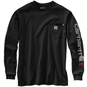 T-shirt à manches longues et coupe ample « Fr Force Irvine » pour homme avec logo - Chemises ignifugées