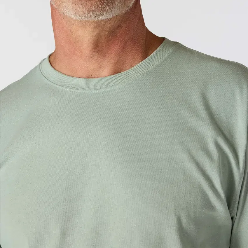 T-shirt à manches longues et logo pour homme Dearborn, coupe ample, tissu épais