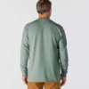 T-shirt à manches longues et logo pour homme Dearborn, coupe ample, tissu épais