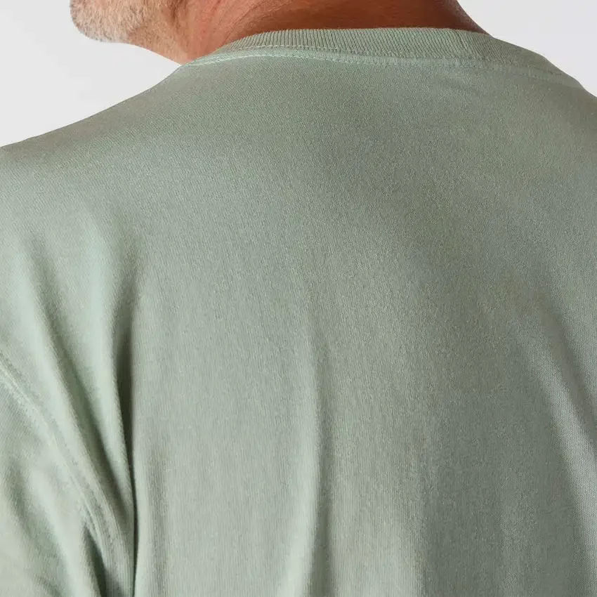 T-shirt à manches longues et logo pour homme Dearborn, coupe ample, tissu épais
