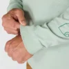 T-shirt à manches longues et logo pour homme Dearborn, coupe ample, tissu épais