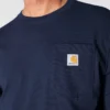 T-shirt à manches longues et poche pour homme Dearborn, coupe ample et tissu épais