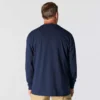 T-shirt à manches longues et poche pour homme Dearborn, coupe ample et tissu épais