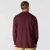 T-shirt à manches longues et poche pour homme Dearborn, coupe ample et tissu épais