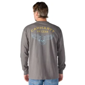 T-shirt à manches longues Force Irvine Fr pour homme, évacuant l’humidité, avec motif aigle - Chemises ignifugées