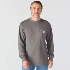 T-shirt à manches longues Force Irvine Fr pour homme, évacuant l’humidité, avec motif aigle – Chemises ignifugées