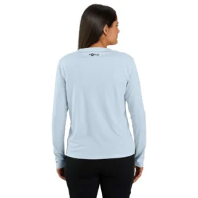 T-shirt à manches longues léger Force Sun Defender UPF 50+ pour femme – Chemises de protection solaire