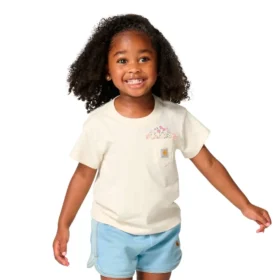 T-shirt à manchons courts avec poche « Garden » pour fille (enfant/tout-petit/jeune)