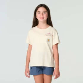 T-shirt à manchons courts avec poche « Garden » pour fille (enfant/tout-petit/jeune)