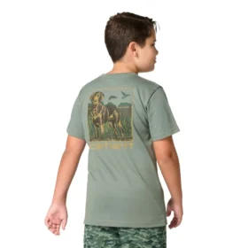T-shirt à manchons courts pour garçon avec motif chien (enfant/jeune)