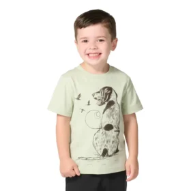 T-shirt à manchons courts pour garçon avec motif chien (enfant/tout-petit)