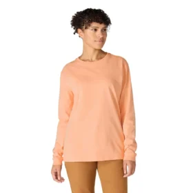 T-shirt à manchons longs épais et ample pour femme « Dearborn » avec logo