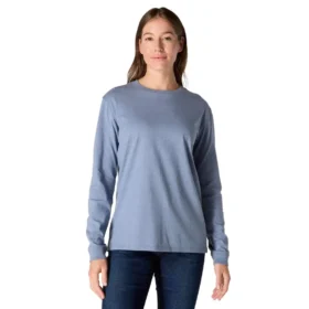 T-shirt à manchons longs épais et ample pour femme « Dearborn » avec logo