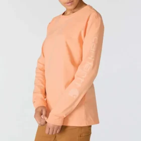 T-shirt à manchons longs épais et ample pour femme « Dearborn » avec logo