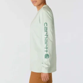 T-shirt à manchons longs épais et ample pour femme « Dearborn » avec logo