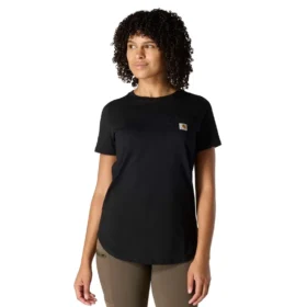 T-shirt à poche pour femme Force, coupe ample et évacuant l'humidité