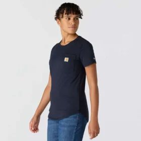 T-shirt à poche pour femme Force, coupe ample et évacuant l’humidité