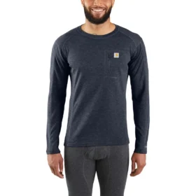T-shirt thermique de base pour homme - carhartt Force® - Épais - Mélange de laine synthétique