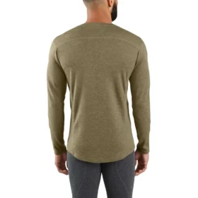 T-shirt thermique de base pour homme – carhartt Force® – Épais – Mélange de laine synthétique