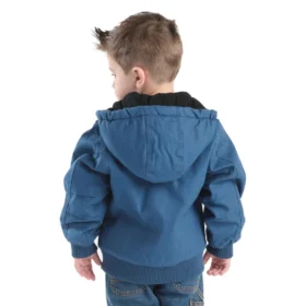 Veste Active à capuche isolée en toile pour garçon (bébé/tout-petit)