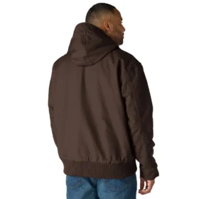 Veste active isolante en toile de coton délavée pour homme