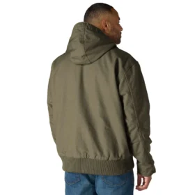 Veste active isolante en toile de coton délavée pour homme