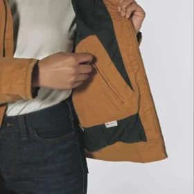 Veste Active Jac isolante pour femme en toile de coton lavée épaisse