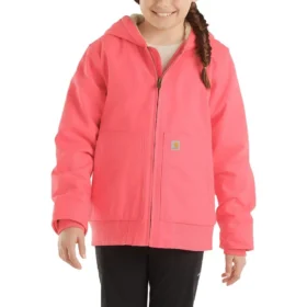 Veste Active Jac à manchettes longues pour fille, en flanelle doublée de sherpa (Enfant/Jeune)