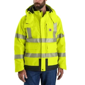 Veste de pluie isolante Sherwood haute visibilité classe 3 pour homme : veste Rain Defender