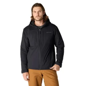 Veste isolante légère extensible DWR pour homme, coupe décontractée